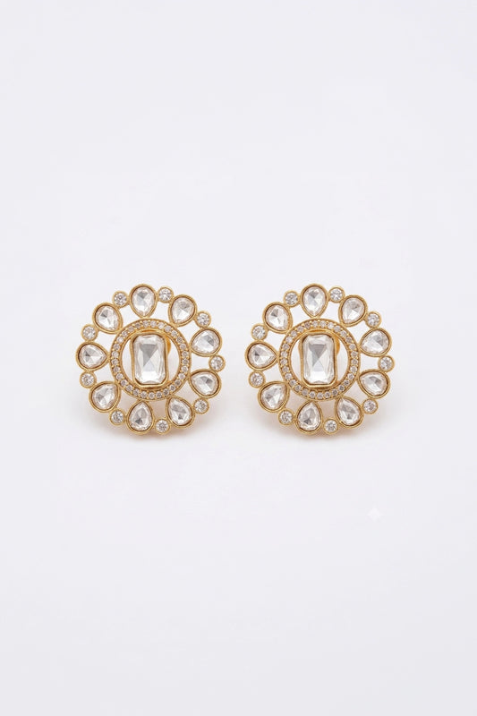 Mouni Multi Stone Polki Earrings
