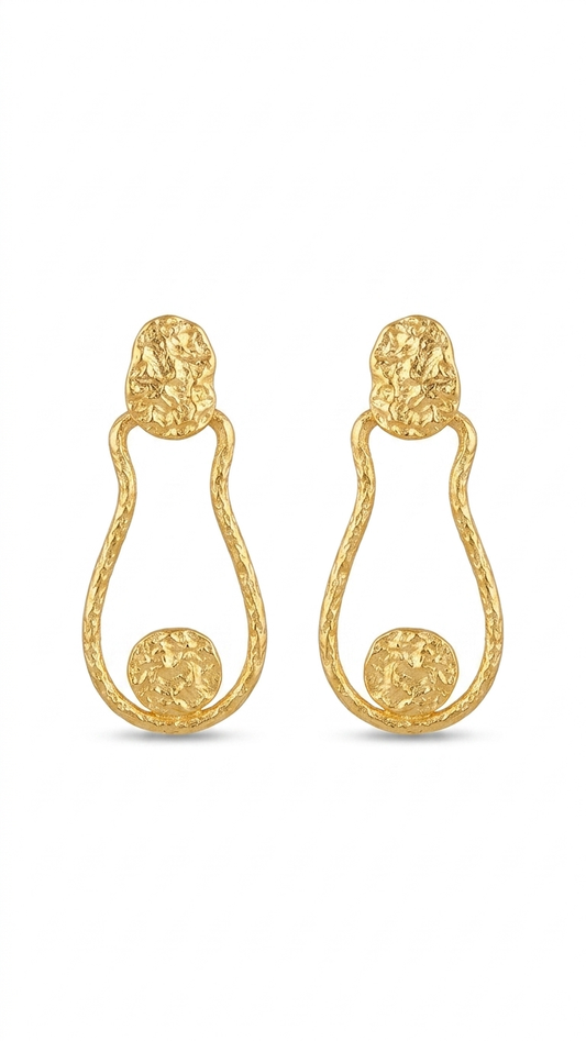 Aegean Sculpted Drop Earrings