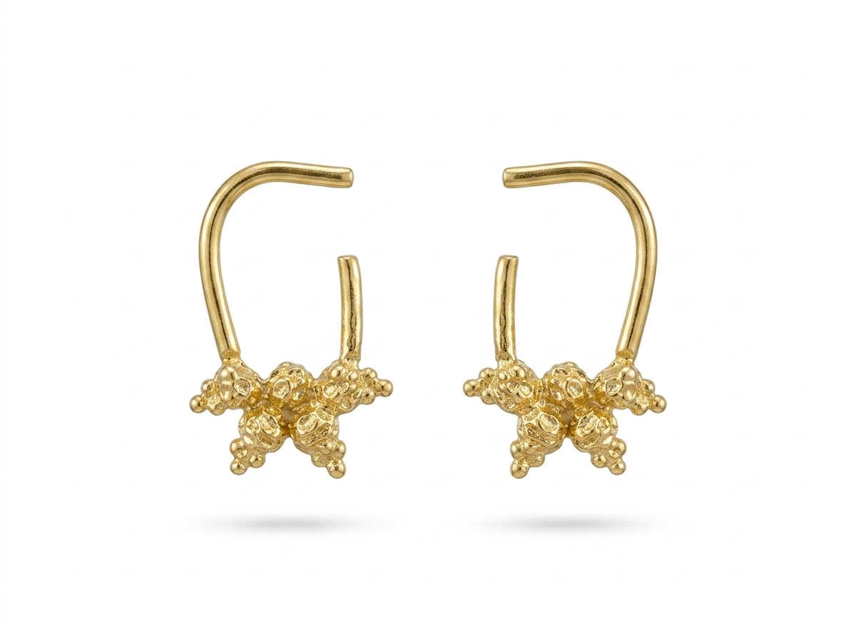Coral Reef Organic Hoop-Hooks