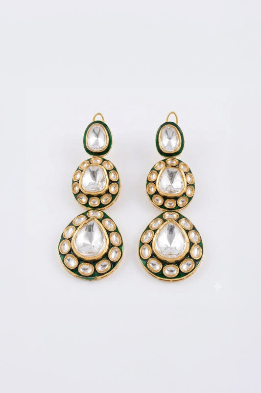 Meena Polki Statement Earrings