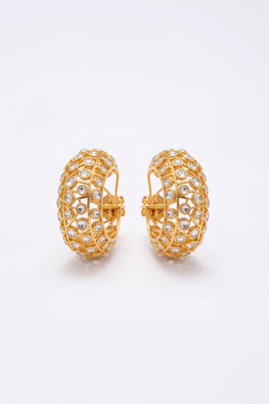 Classic Polki Work Earrings