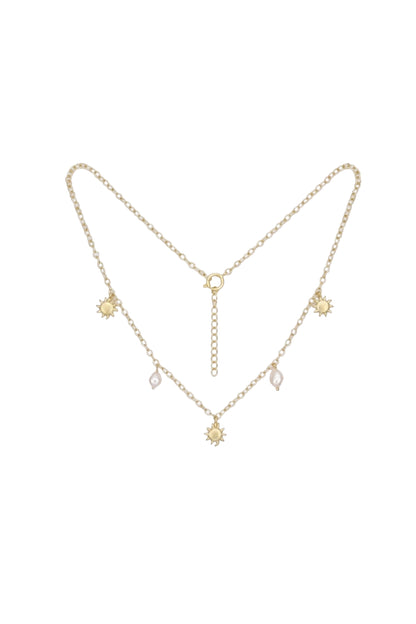 Eshvaani Sun & Pearl Necklace