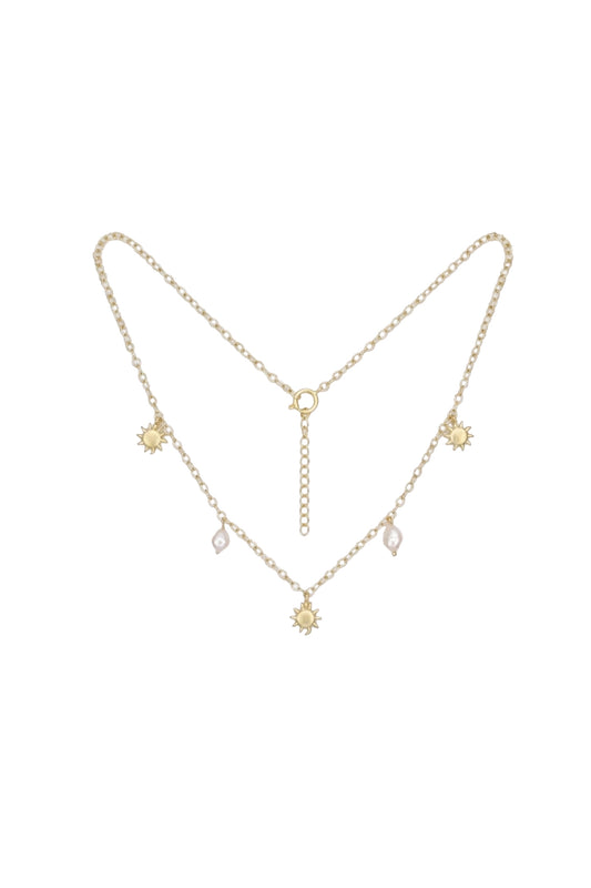Eshvaani Sun & Pearl Necklace