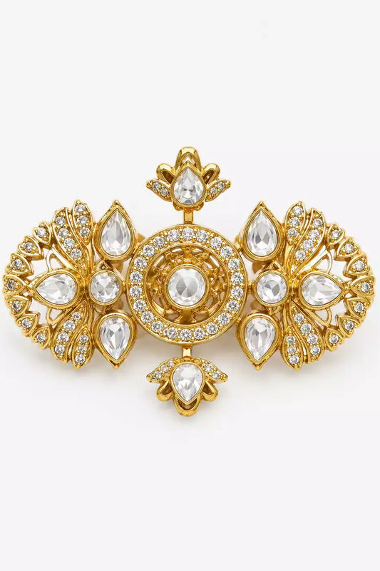 Aarna Sunburst Kundan Cocktail Ring