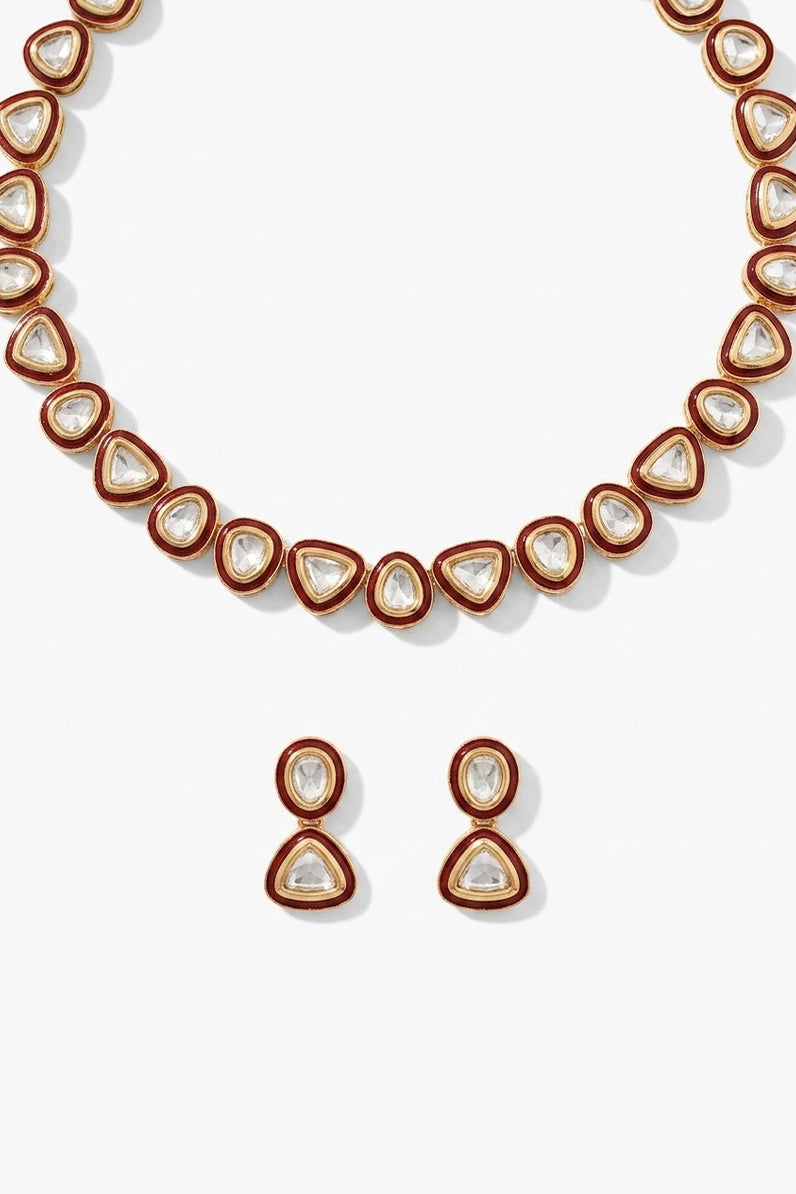 Chandrika Polki Necklace Set