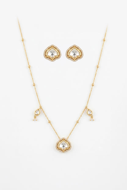 Manjari Delicate Necklace Set - Gold Plated