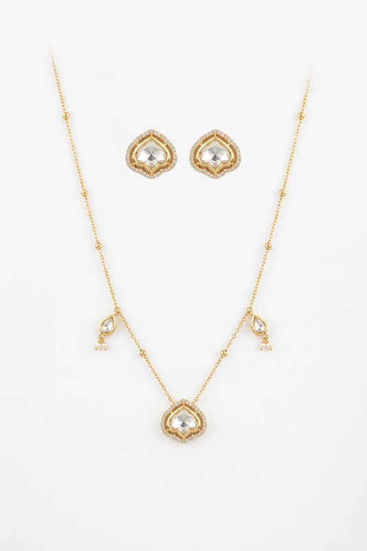 Manjari Delicate Necklace Set - Gold Plated