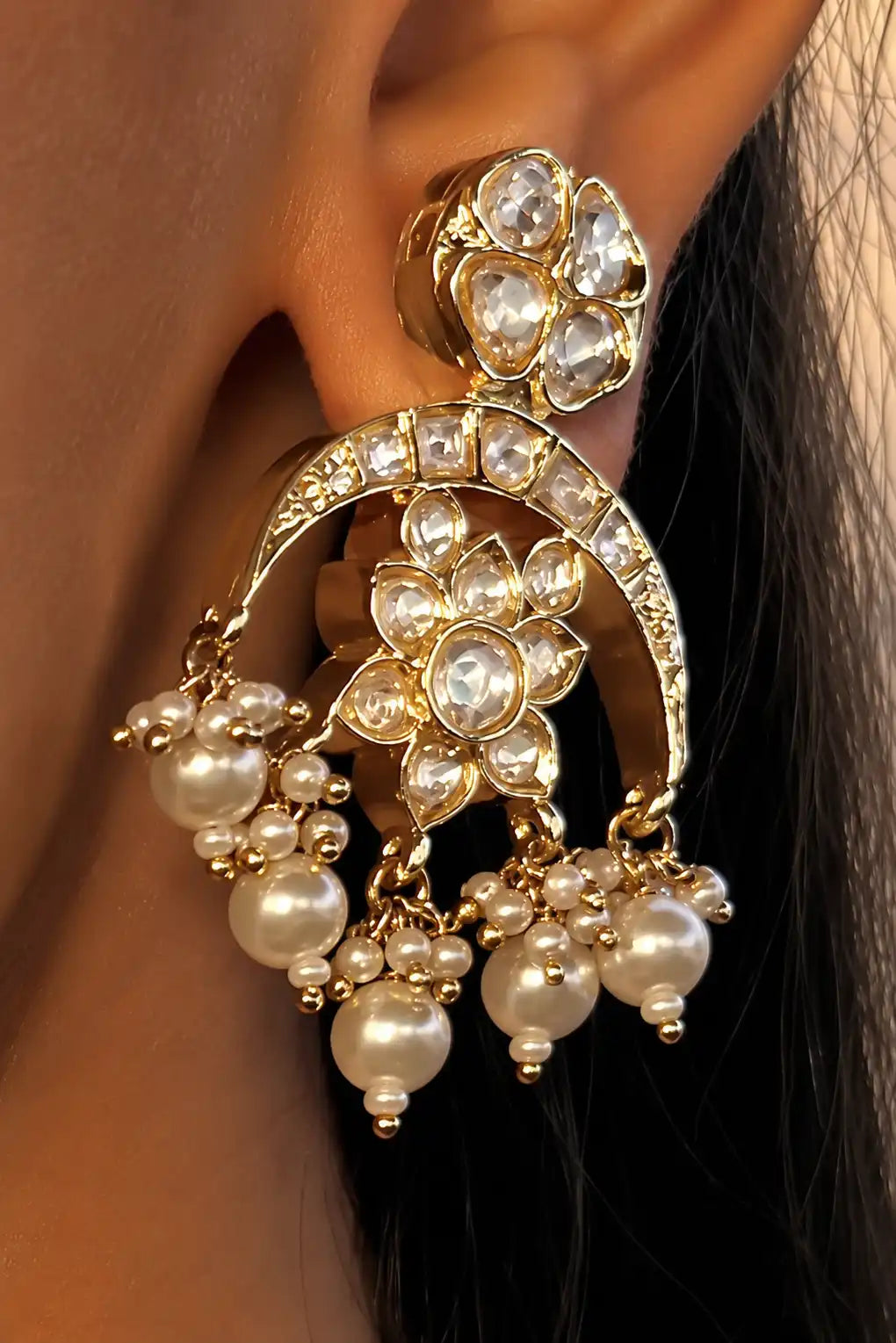 Sandhya Light Polki Pendant Necklace Set