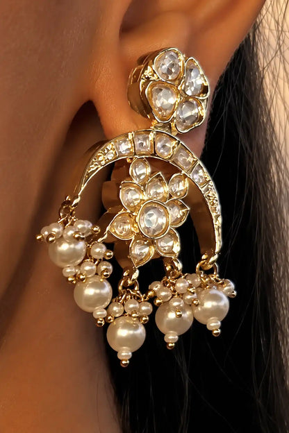 Sandhya Light Polki Pendant Necklace Set