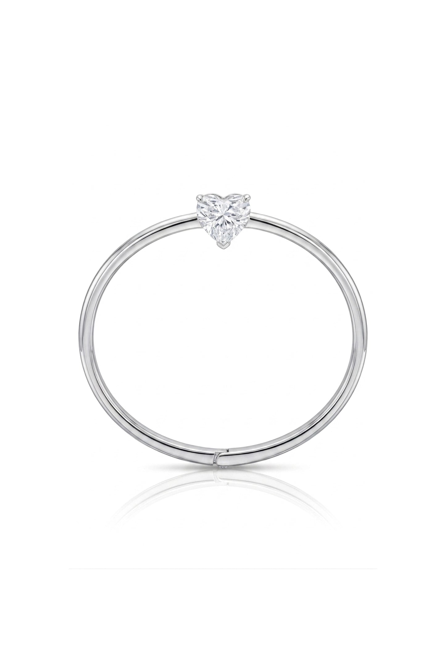 Solitaire Heart Diamond Bracelet