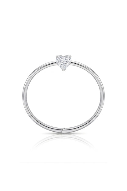 Solitaire Heart Diamond Bracelet