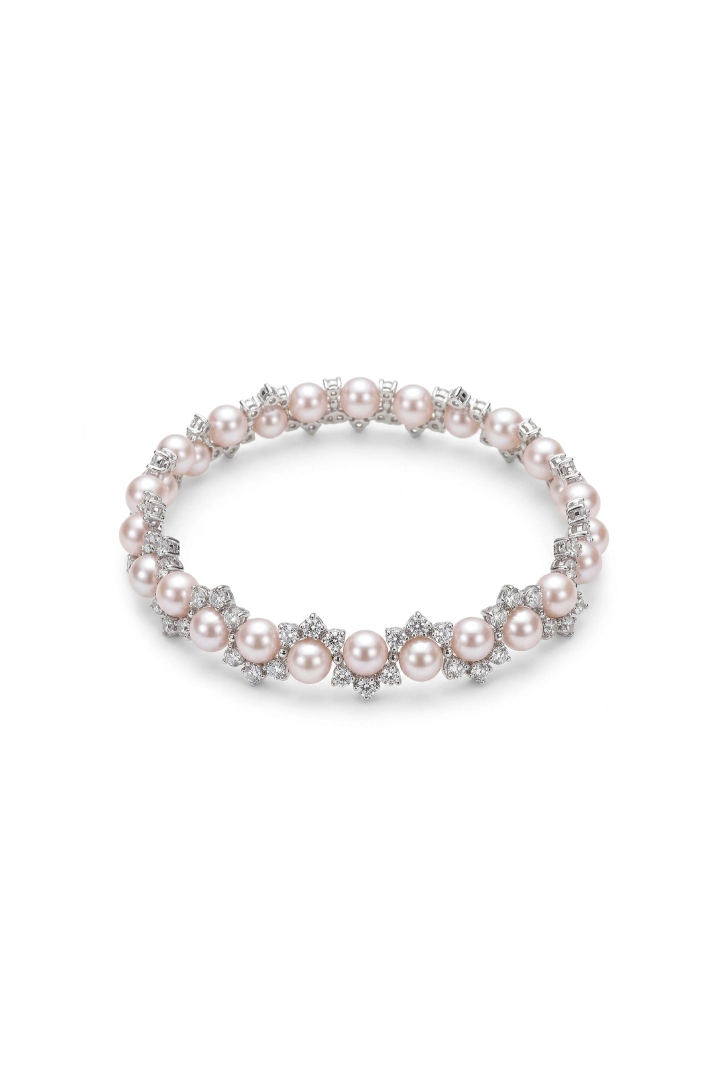 Petals & Pearls Diamond Bracelet