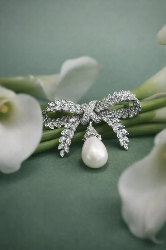 The Ribbon Relic Mukta Brooch