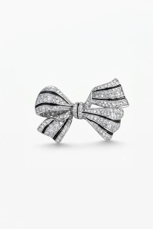 The Diamond Bow Rekha Brooch