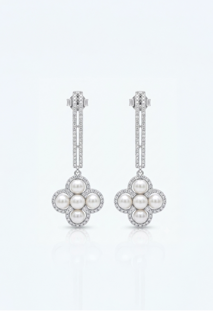 Orchid Pearl Earrings