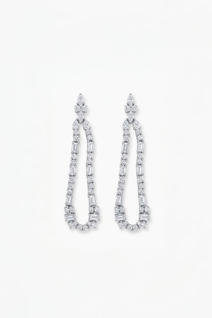 Iris Beam Dangle Earrings