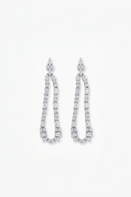 Iris Beam Dangle Earrings