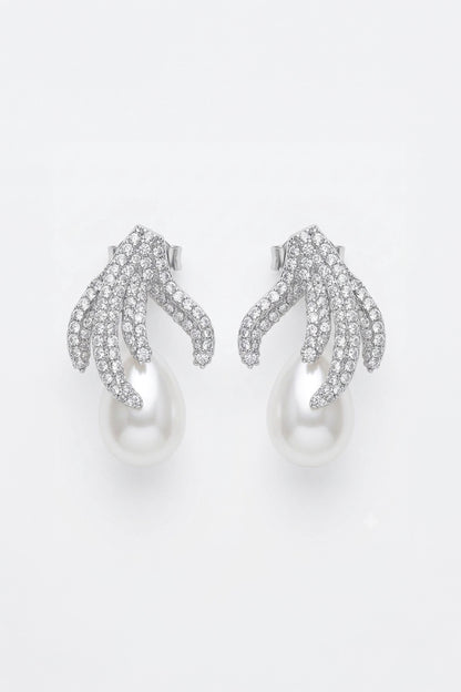Pear Yellow Pearl Earrings