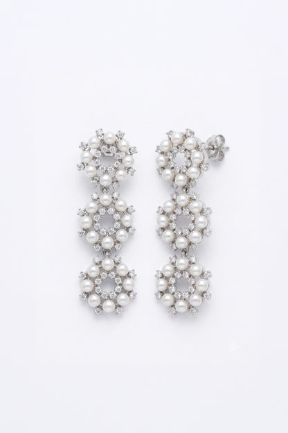 Cascade Radiant Diamond Earrings
