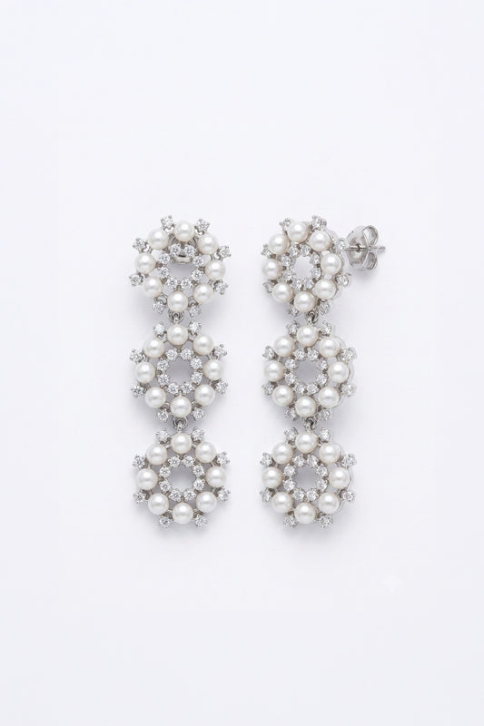 Cascade Radiant Diamond Earrings