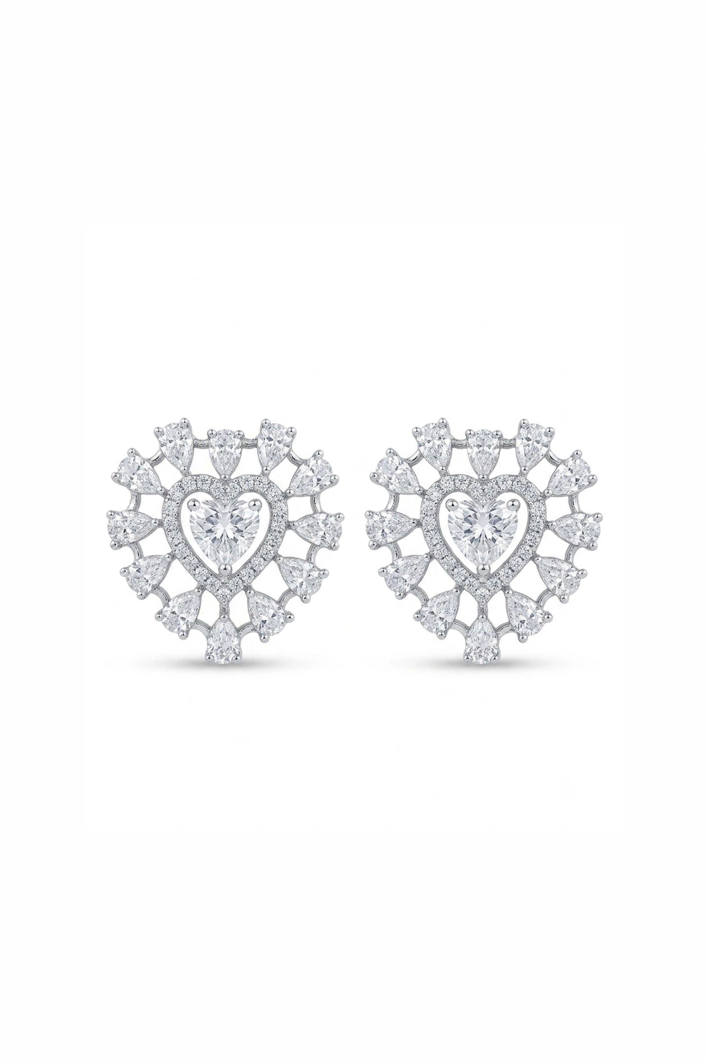 Eternal Heart Diamond Studs