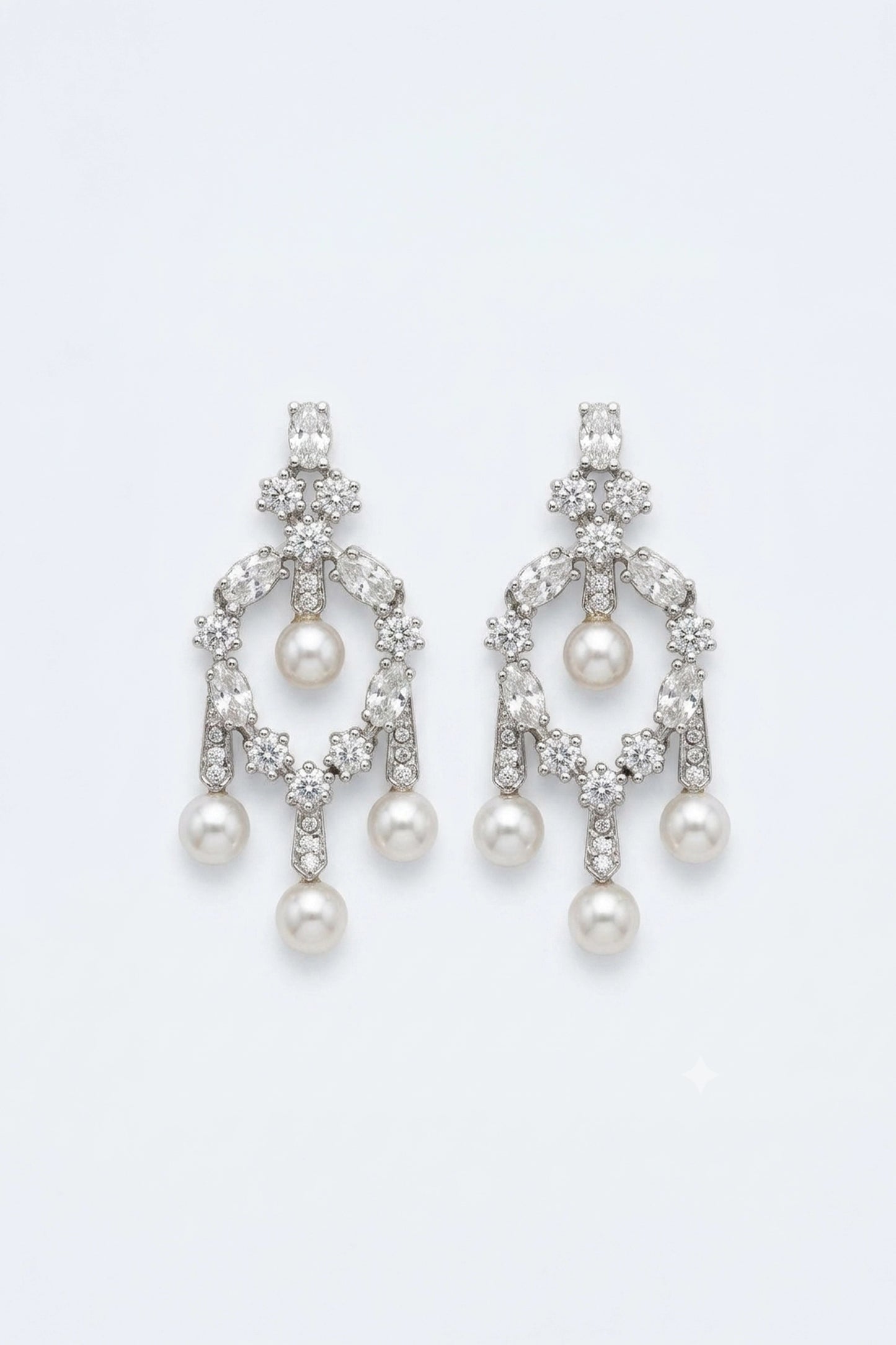 Classic Diamond Drop Earrings