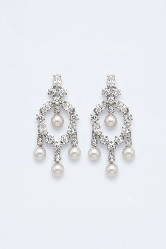 Classic Diamond Drop Earrings