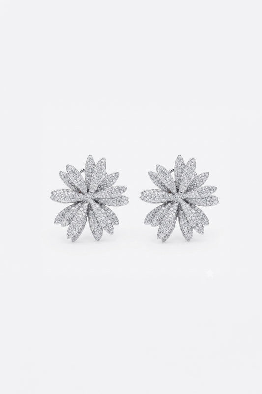 Radiant Form Diamond Earrings