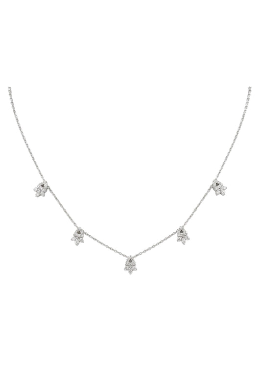 Round Yellow Diamond Necklace