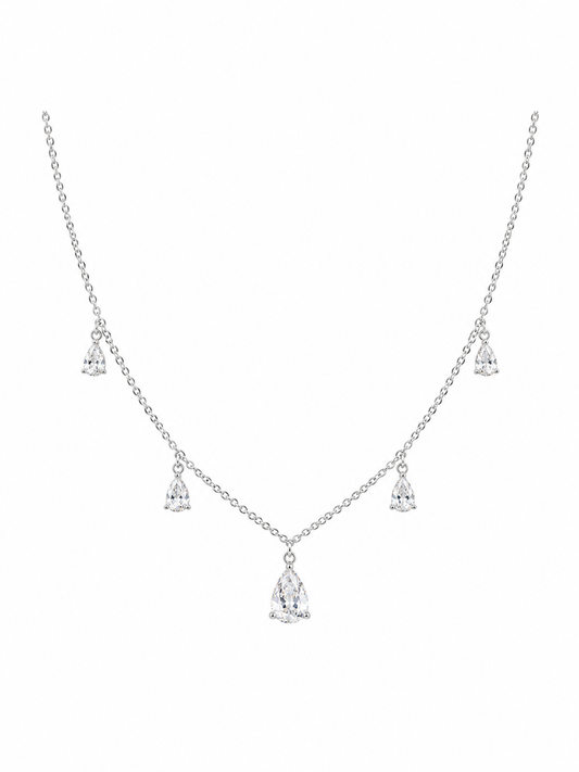 Celeste Teardrop Charm Necklace
