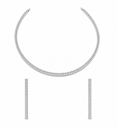 Eterna Sparkle Tennis Necklace Set