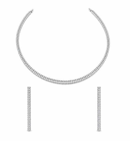 Eterna Sparkle Tennis Necklace Set