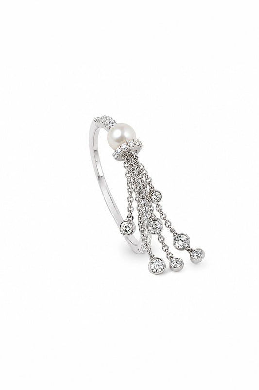 Marquise Yellow Pearl Ring