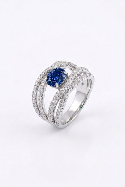 Sculpted Diamond Statement Ring