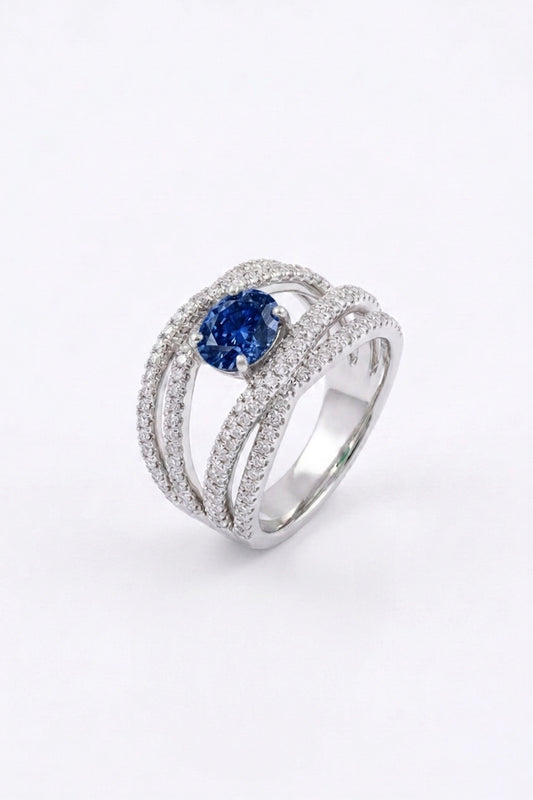 Sculpted Diamond Statement Ring
