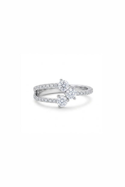 Crisscross Diamond Ring
