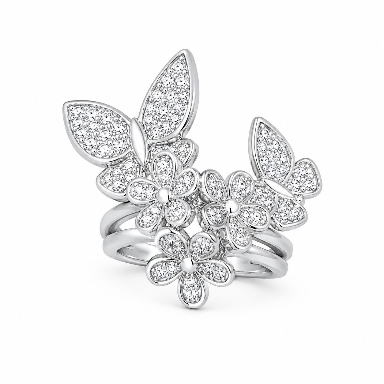 Blooming Garden Floral Statement Ring