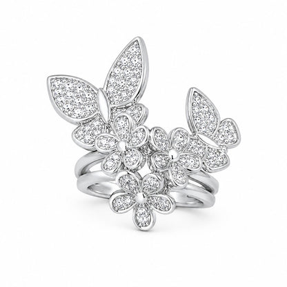 Blooming Garden Floral Statement Ring
