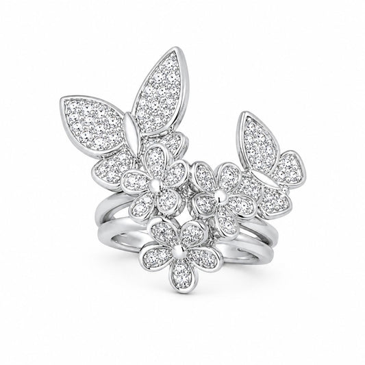 Blooming Garden Floral Statement Ring