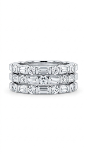 Luxe Baguette Eternity Band Ring