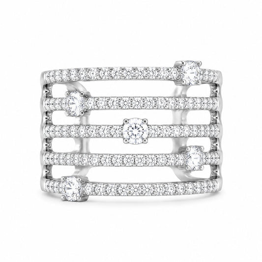 Starlight Multi-Band Diamond Ring