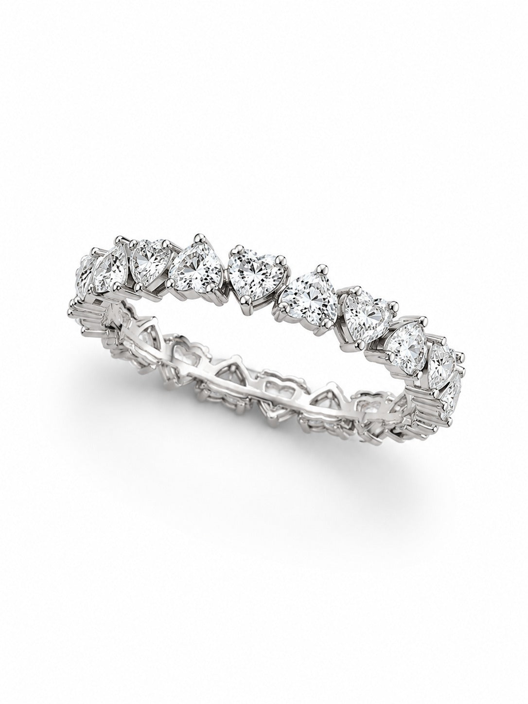 Amora Heart Eternity Diamond Band Ring
