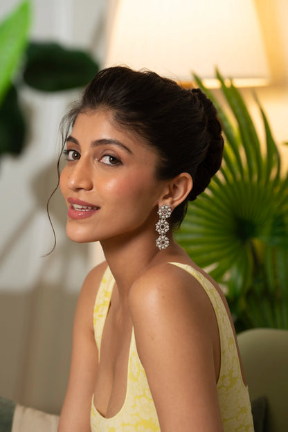 Cascade Radiant Diamond Earrings