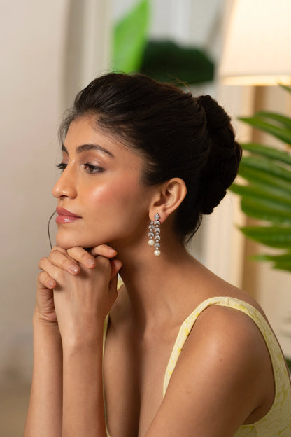 Pear Luster Diamond Earrings