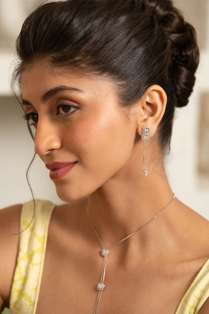Celeste Radiant Diamond Necklace Set