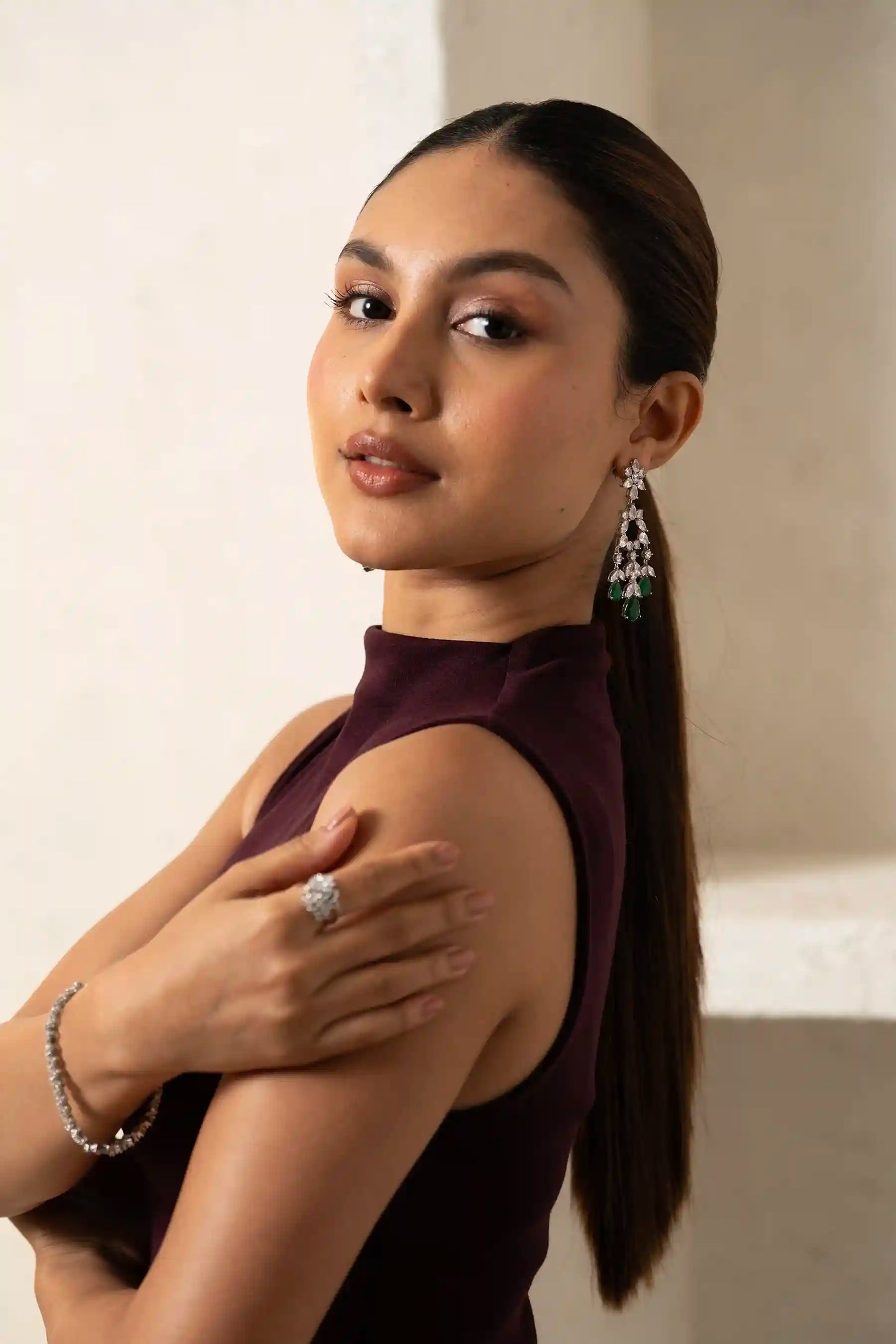 Pear Diamond Nest Ring