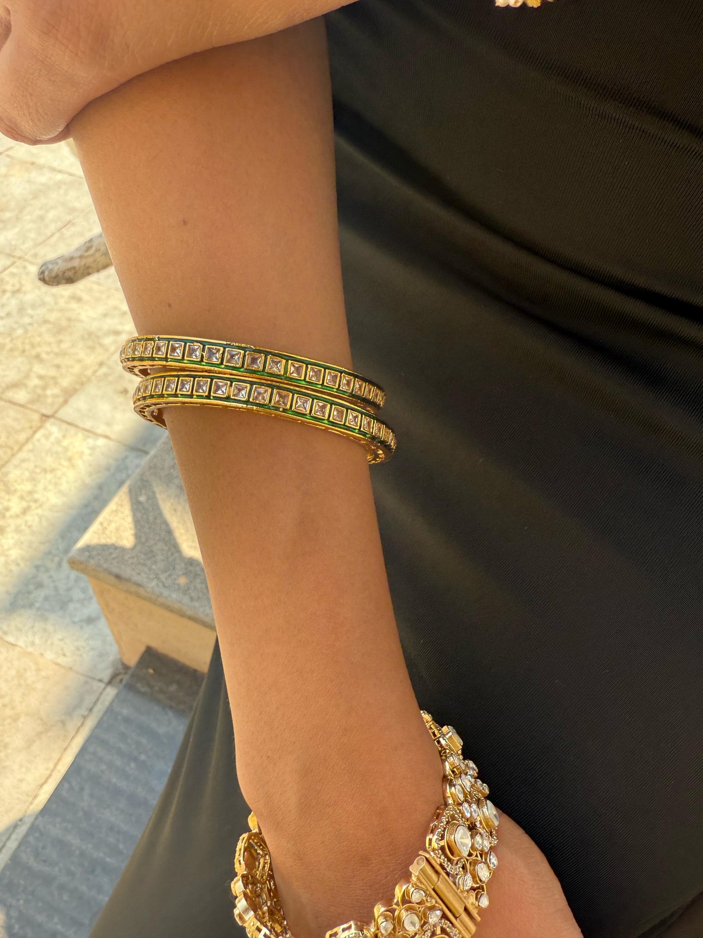Rishika Polki Diamond Eternity SP Bangle
