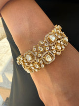 Lekha Ornate Square SP Polki Bracelet