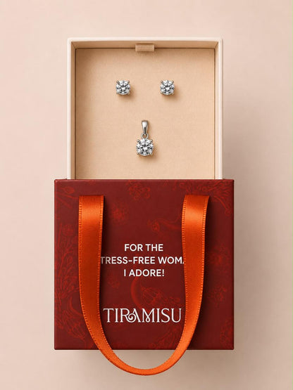 Classic Solitaire Pendant Gift Box Set