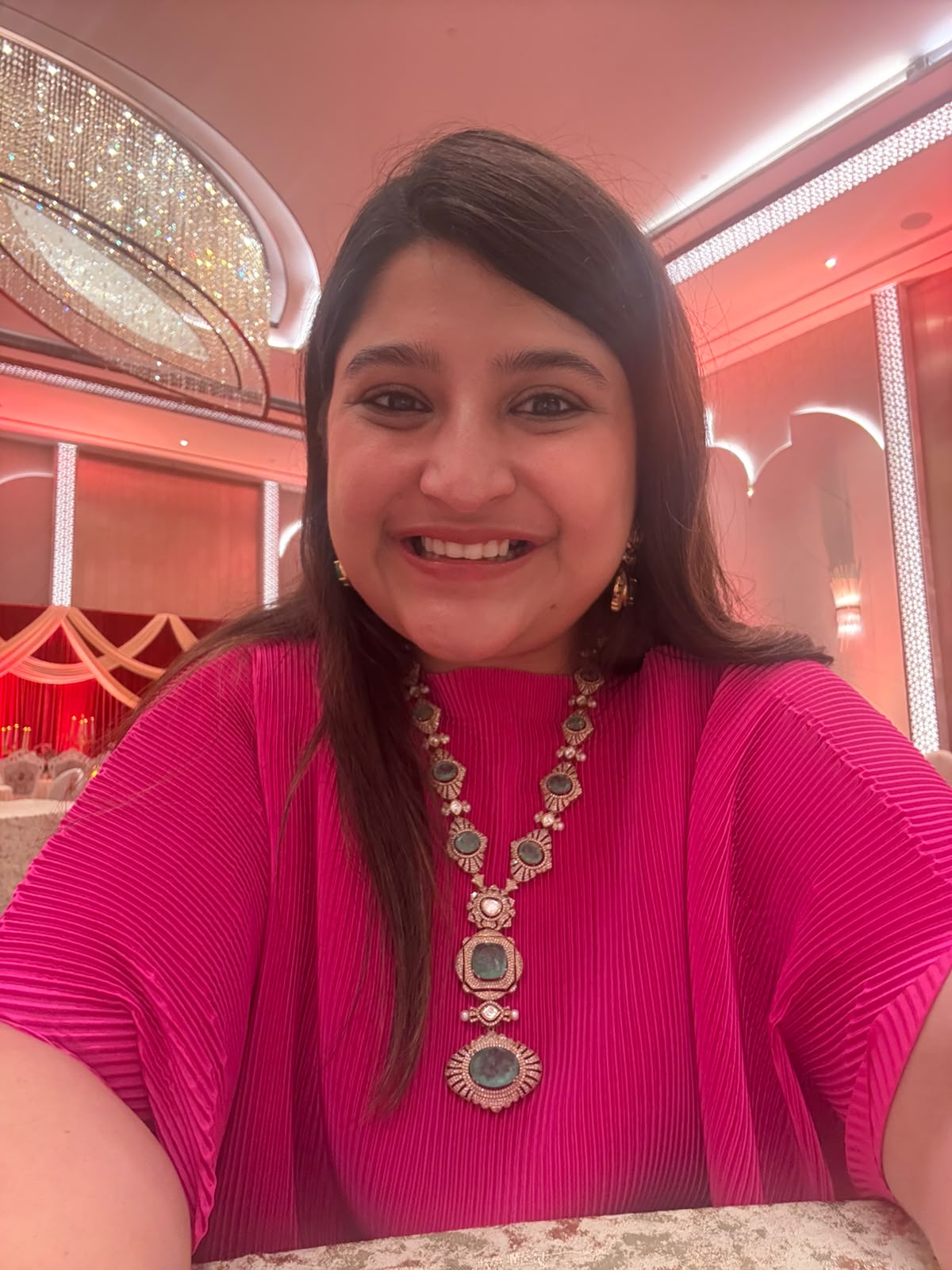 Rajwada Emerald Polki Statement Necklace Set